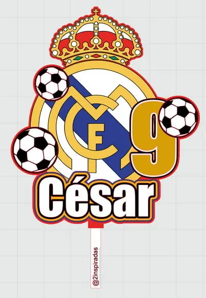 Topo de Bolo Futebol
