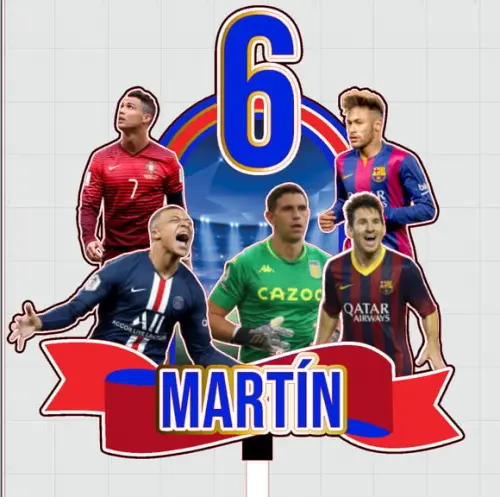 Topo de Bolo Futebol