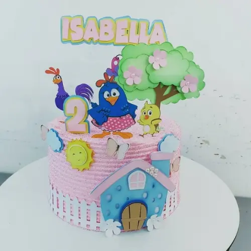 Topo de Bolo Galinha Pintadinha