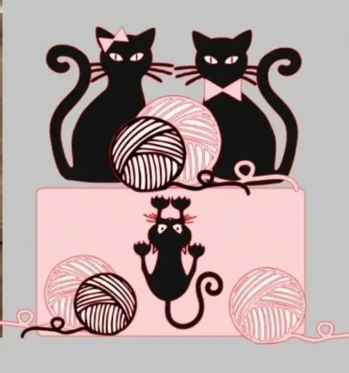 Topo de Bolo Gatinhos