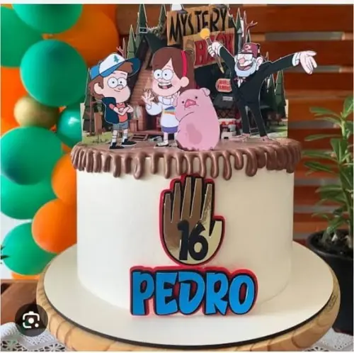Topo de Bolo Gravity Falls