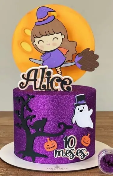 Topo de Bolo Halloween