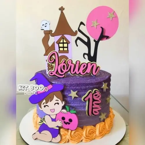 Topo de Bolo Halloween