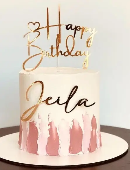 Topo de Bolo Happy Birthday