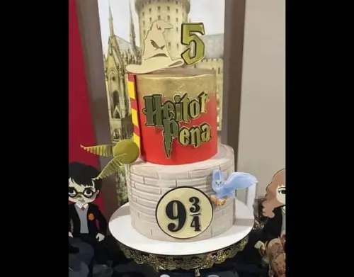 Topo de Bolo Harry Potter