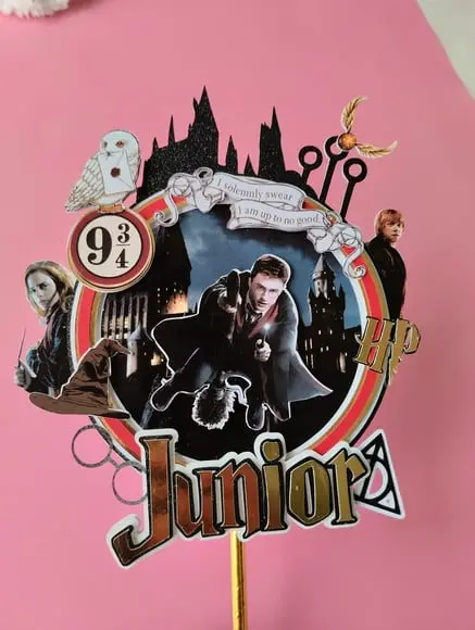 Topo de Bolo Harry Potter