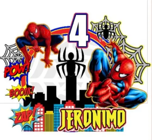 Topo de Bolo Homem Aranha