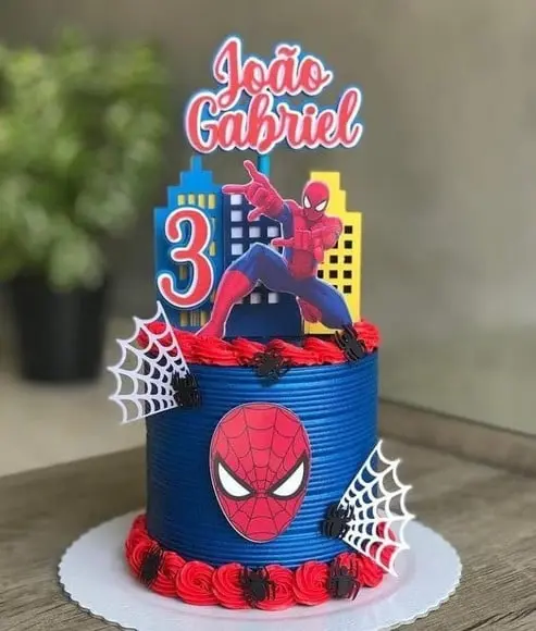 Topo de Bolo Homem Aranha