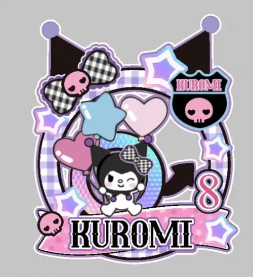 Topo de Bolo Kuromi