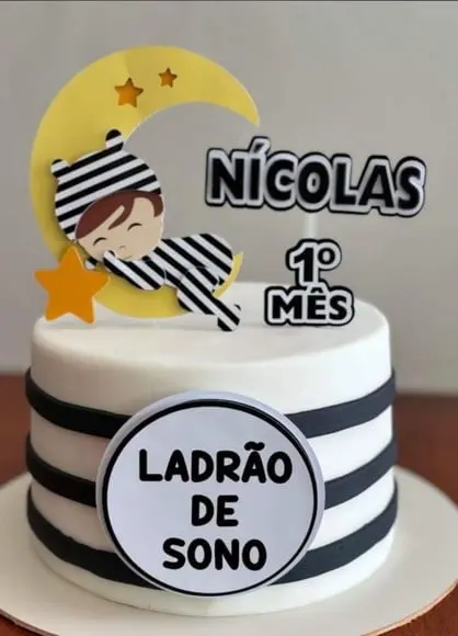 Topo de Bolo Ladrão de Sono