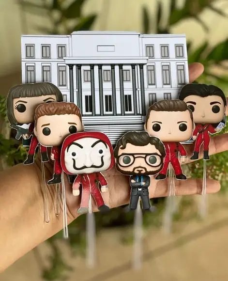 Topo de Bolo La Casa de Papel