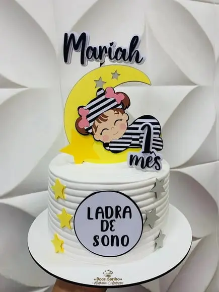 Topo de Bolo Ladra de Sono