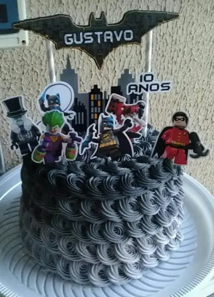 Topo de Bolo Lego