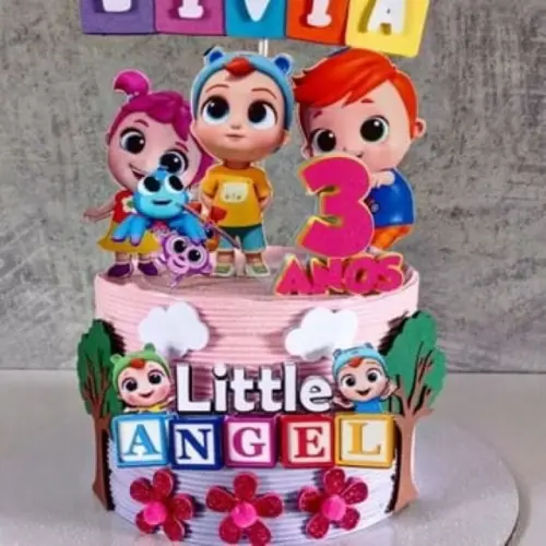 Topo de Bolo Little Angel