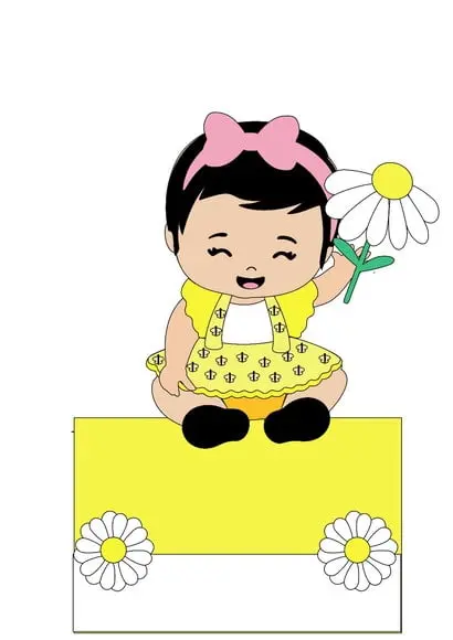 Topo de Bolo Menina