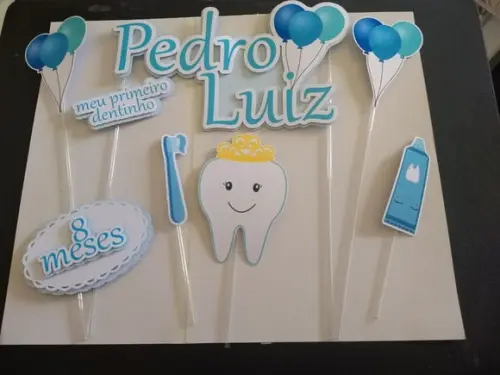Topo de Bolo Meu Primeiro Dentinho