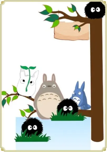 Topo de Bolo Meu Amigo Totoro