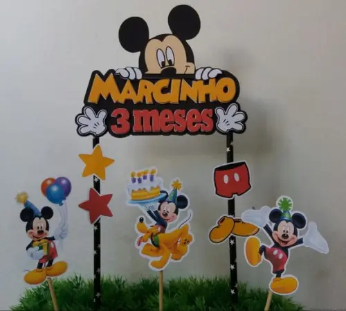 Topo de Bolo Mickey