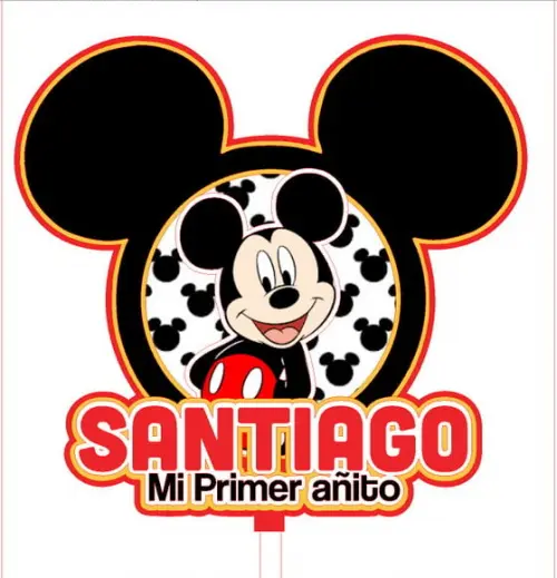 Topo de Bolo Mickey