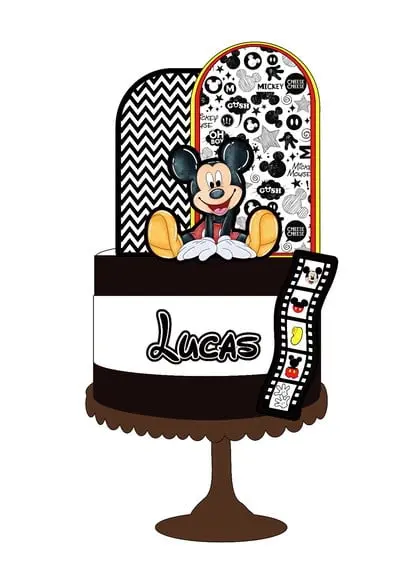 Topo de Bolo Mickey