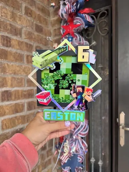 Topo de Bolo Minecraft