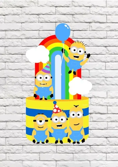 Topo de Bolo Minions