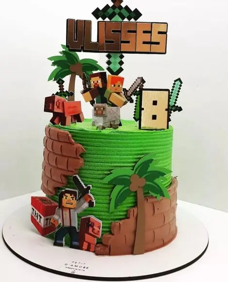 Topo de Bolo Minecraft