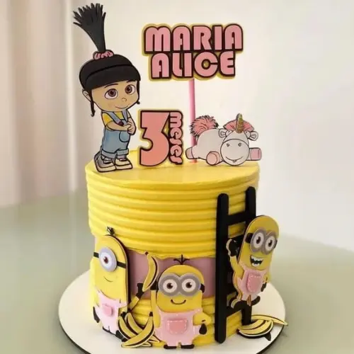 Topo de Bolo Minions