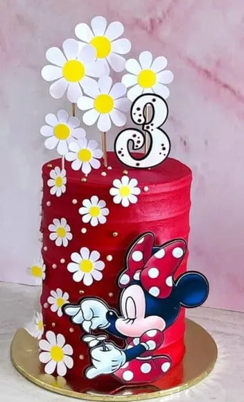 Topo de Bolo Minnie