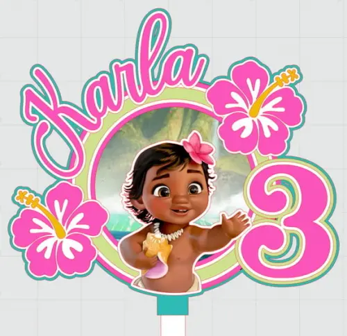 Topo de Bolo Moana