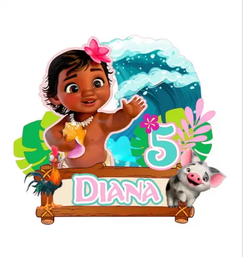 Topo de Bolo Moana