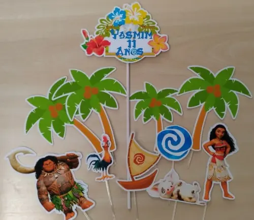 Topo de Bolo Moana