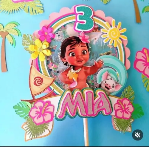 Topo de Bolo Moana