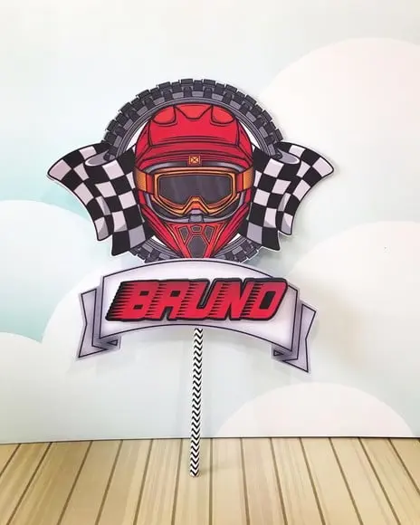 Topo de Bolo Moto