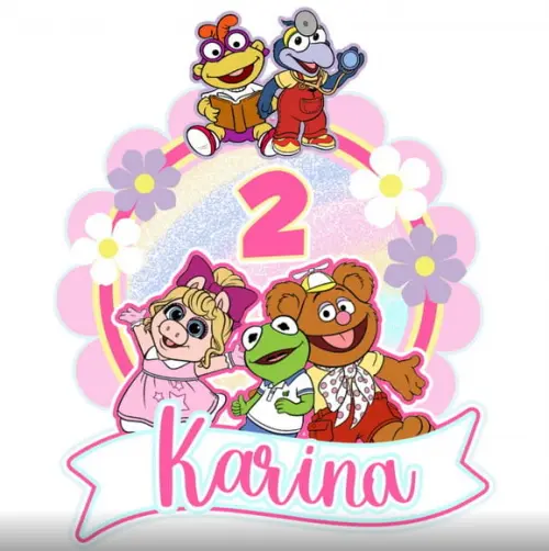Topo de Bolo Muppets Babies