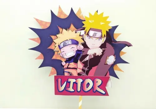 Topo de Bolo Naruto