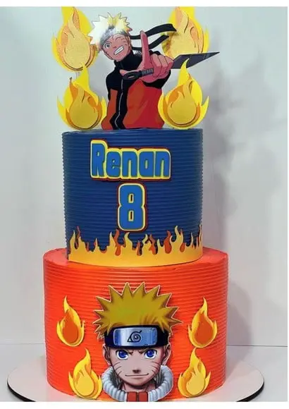 Topo de Bolo Naruto