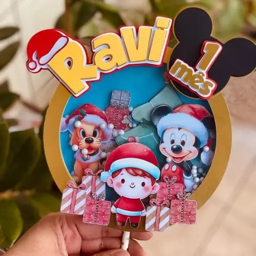 Topo de Bolo Natal