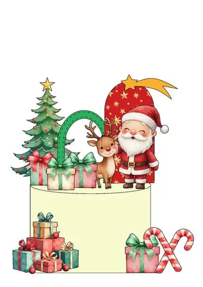 Topo de Bolo Natal