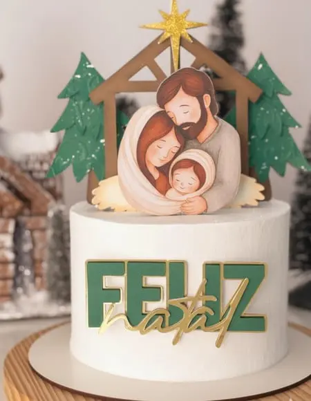 Topo de Bolo Natal