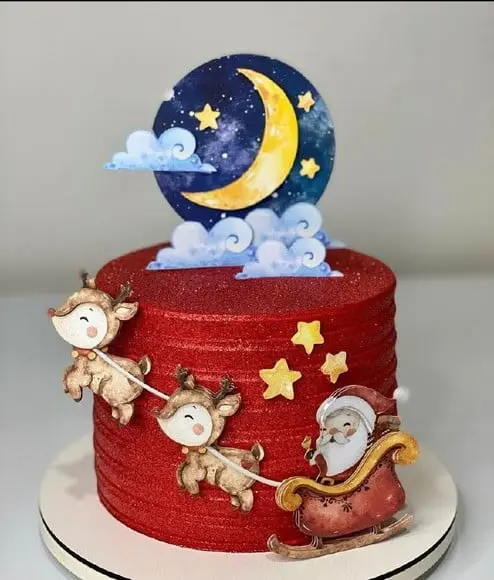 Topo de Bolo Natal