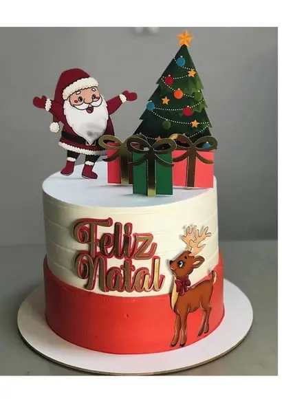 Topo de Bolo Natal