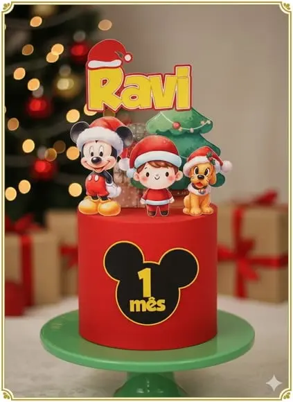 Topo de Bolo Natal