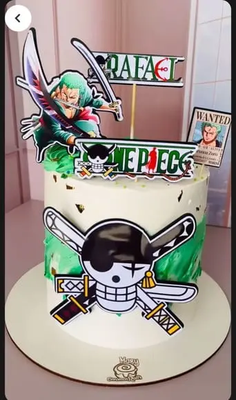 Topo de Bolo One Piece