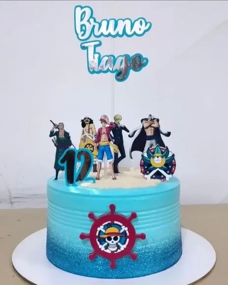 Topo de Bolo One Piece