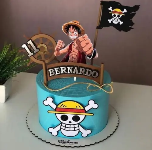 Topo de Bolo One Piece