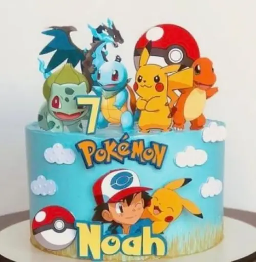 Topo de Bolo Pokemon