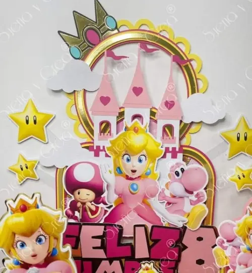 Topo de Bolo Princesa Peah