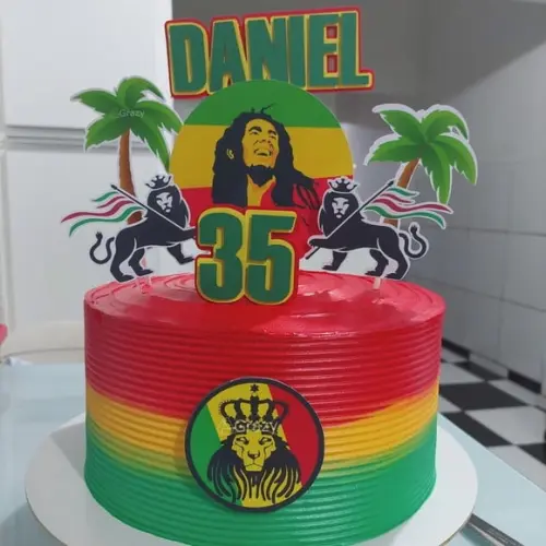 Topo de Bolo Reggae