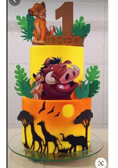 Topo de Bolo Rei Leão